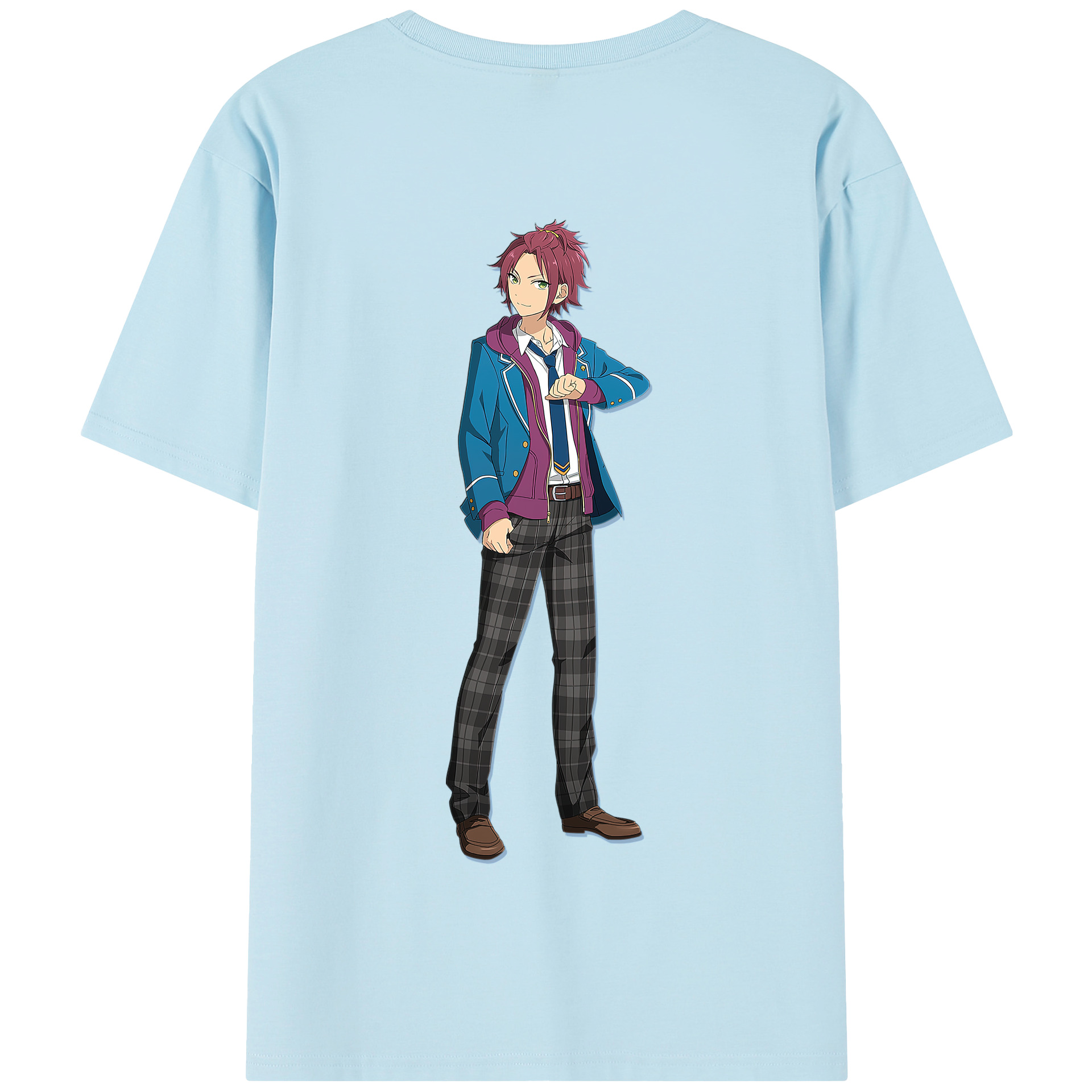 （画像用） あんさんぶるスターズ! Ensemble Stars 綿100％半袖Tシャツ（背面プリント）